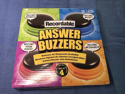 Learning Resources Record Answer Buzzers - Set of 3 unused Dog training buttons