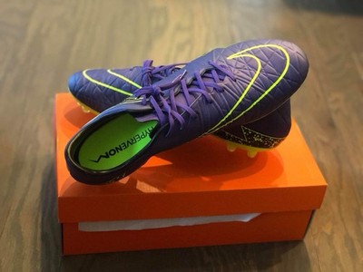 Nike Hypervenom Phatal II FG Purple/Volt Men's Low Top Soccer Cleats 749890