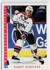 1993-94 Score #370 Randy Burridge Washington Capitals