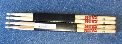 Vic Firth Nova 5B Wood  Tip  American Hickory  Drum Sticks 2 Paar / NOS