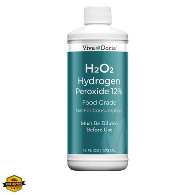Hydrogen Peroxide 12 Percent Aqueous Solution - Food Grade, 16 Fl Oz