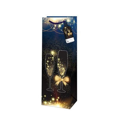 Tragetüte Flaschentasche Tragetasche Geschenktasche Flaschentüte 1er FIESTA