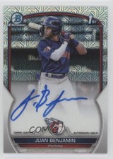 2023 Bowman Chrome Prospect HTA Choice Mojo Refractor Juan Benjamin Auto 16i3