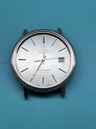 Omega Seamaster De Ville Quartz 1342 Gold Filled Watch For Parts Or Repair