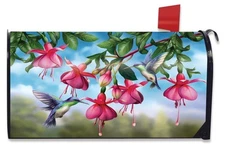 Flight of the Hummingbirds Mailbox Cover Standard Size