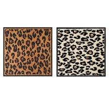 Stylish Leopard Pattern Scarf Soft and Breathable Square Necktie Neck Scarf 70cm