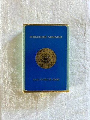 Air Force One - Ronald Reagan - Welcome Aboard Playing Cards in Velvet Box