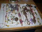 Lot #19 Vintage Costume Jewelry Necklaces & Pins