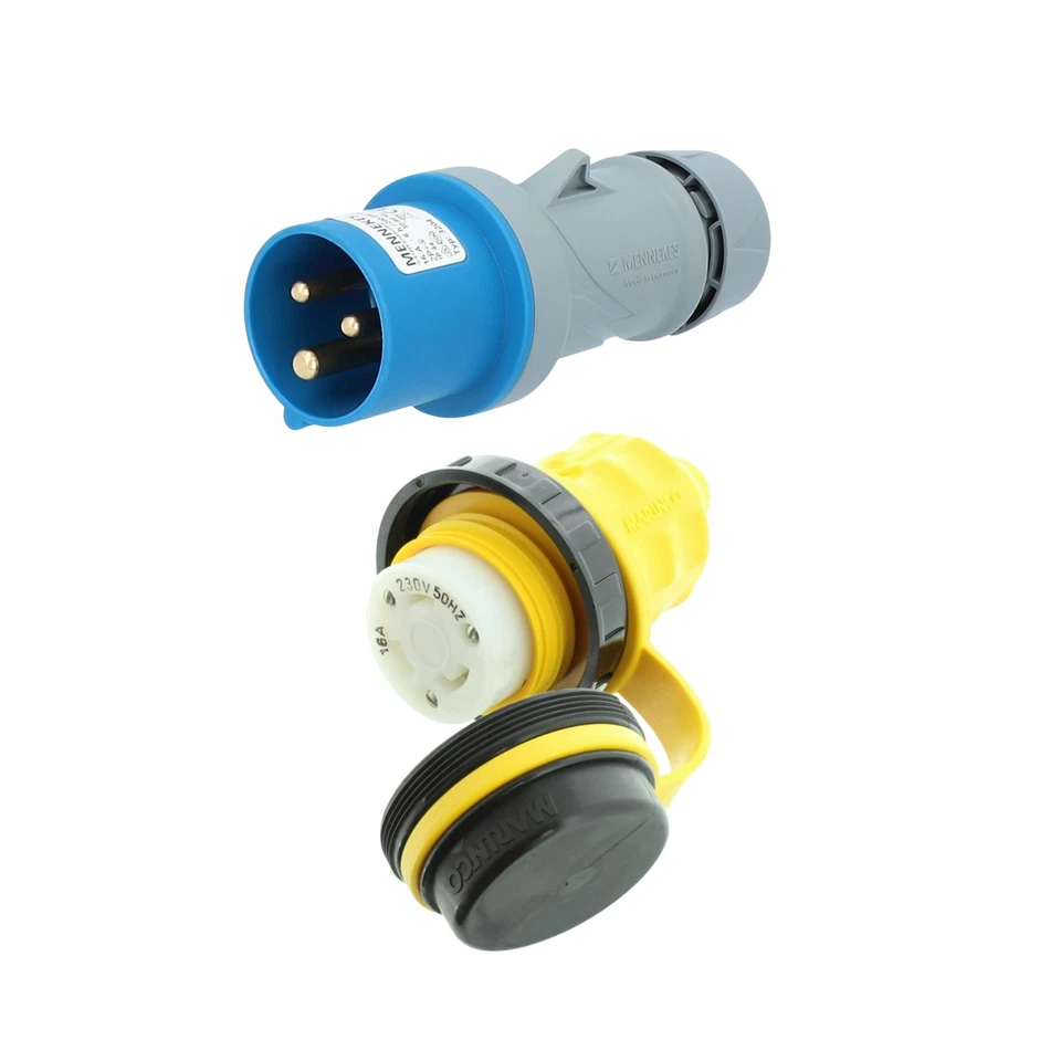 Cavo di collegamento terrestre in poliuretano con spina CEE/frizione Marinco 2,5 mm² 15 m - Immagine 2 di 4