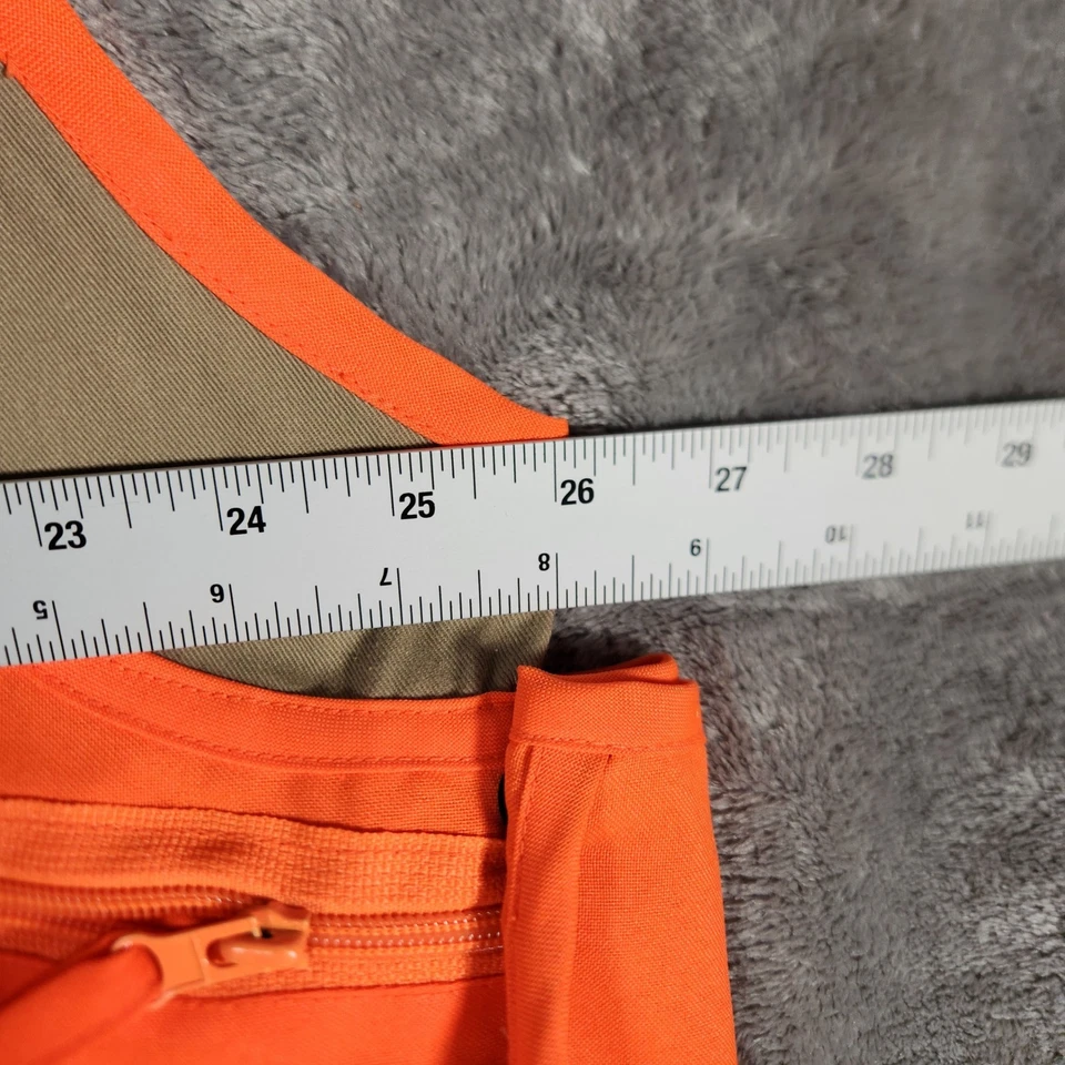 Master Sportsman Orange Quilted Hunting Fishing Vest Men's XL Pockets - Image 2 of 4