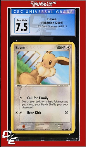 Eevee graded CGC 7.5 for sale on eBay