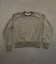The North Face Womens Medium Gray Crewneck Sweatshirt Kangaroo Pocket