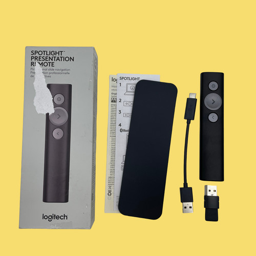 FOR PARTS Logitech Spotlight Presentation Remote Laser Pointer 30m #5714 z65b2