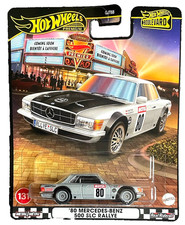 Hot Wheels '80 Mercedes Benz 500 SLC Rallye 131 Boulevard 1:64 Modellauto C107