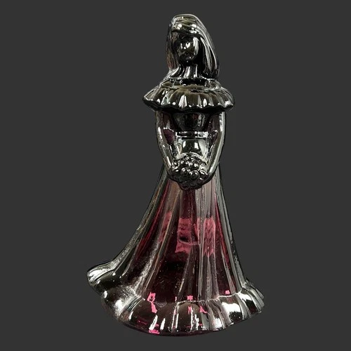 Vtg FGS Fenton Glass Exclusive Amethyst Purple Bridesmaid Doll Figurine