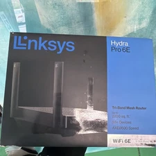 Linksys Hydra Pro 6E Tri-Band Wi-Fi Gaming Router - Black (MR7500)