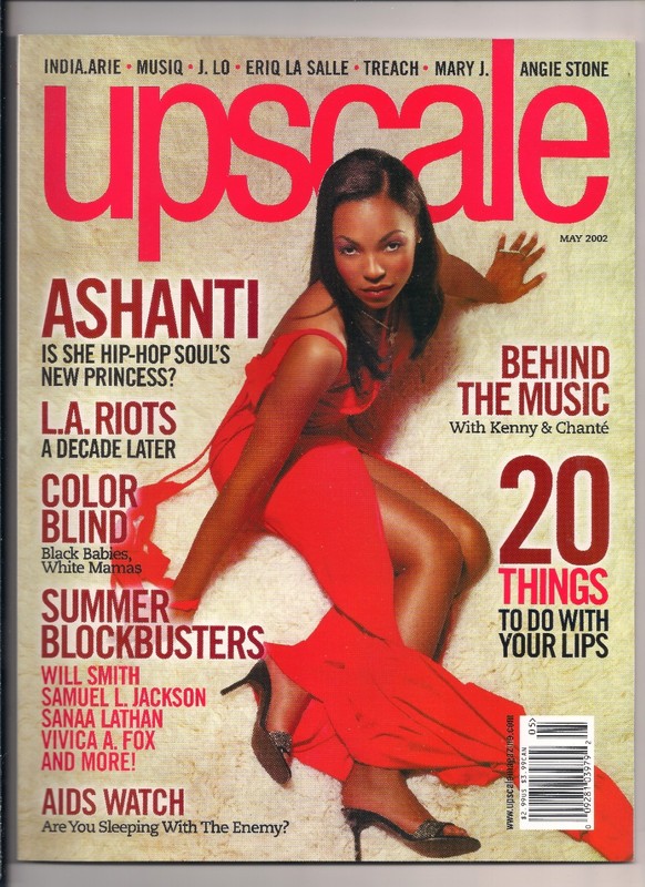 UPSCALE Magazine ... ASHANTI on the cover ... May 2002 ...