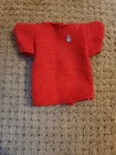 Barbie 1985 Vintage Clothes Skipper So Active Red Top Doll Accessories Shirt