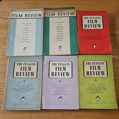 6 VINTAGE THE PENGUIN FILM REVIEW BOOKS  ** PAPERBACK 3,4,6,7,8 and 9 B