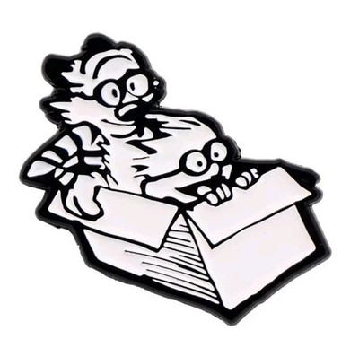 Calvin und Hobbs Die animierten Cartoons - Gemeinsam großen Spaß haben Pin Anstecker