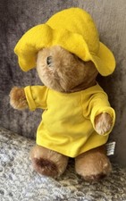 Vintage Eden Paddington Bear Plush classic yellow hat raincoat Wear Stuffed