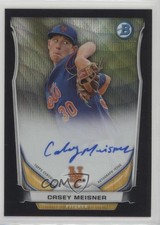 2014 Bowman Prospect Chrome Black Wave Refractor 13/50 Casey Meisner Auto 1u6