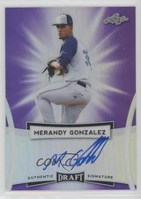 2017 Leaf Metal Draft Purple 3/15 Merandy Gonzalez #BA-MG2 Auto nd3