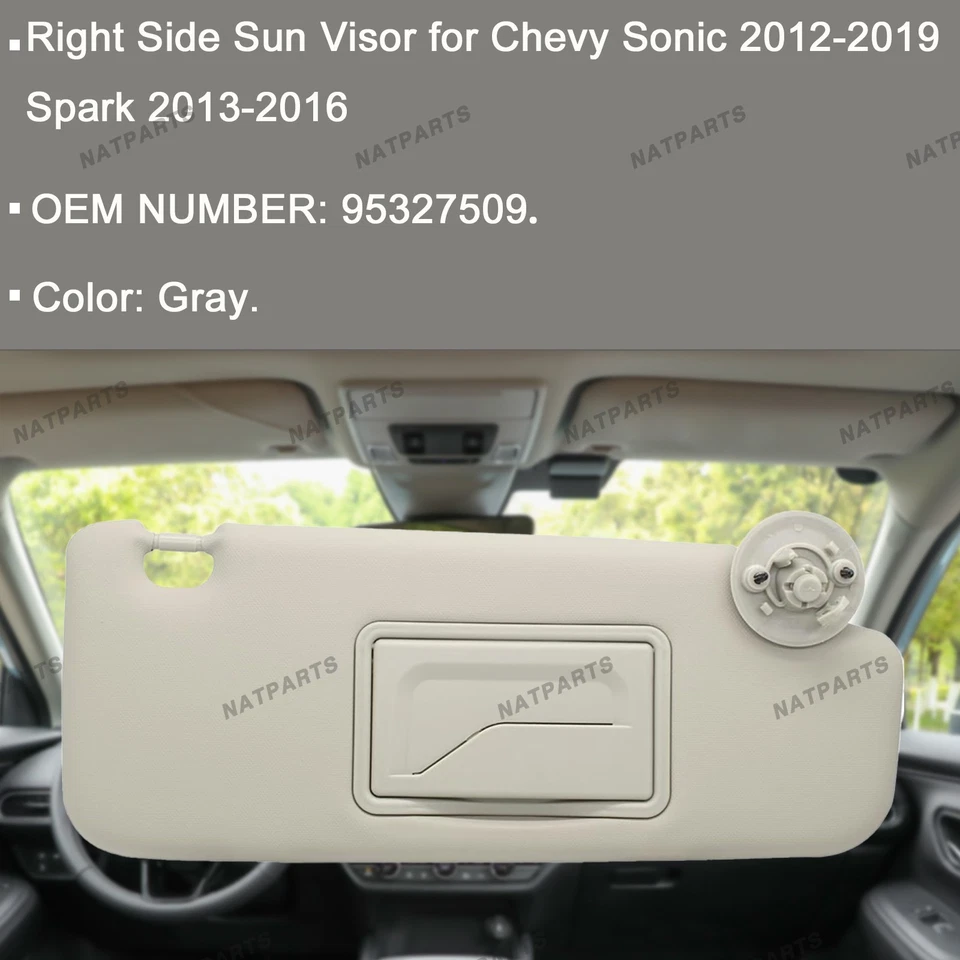 Parasol pasajero derecho para Chevrolet Sonic 2012-2022 Spark 2011-2022 Foto 2 de 4