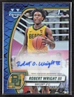 Robert Wright 2024-25 Bowman Chrome Blue Refractor Auto Autograph #15 #107/150