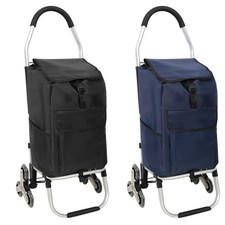 Trolley Dolly Stair Climber Foldable Grocery Cart Rolling Cart w/ Removable Bag