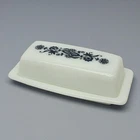 Vintage Pyrex 72-B Old Town Blue Onion Covered Butter Dish USA