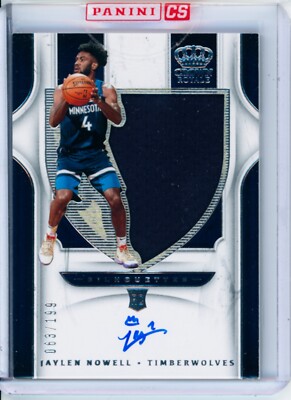 2019-20 Jaylen Nowell Panini Silhouettes Autographed Patch Rookie 63/199
