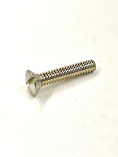 (100) 10-24 x 1 Oval Head Machine Screws Slot Zinc #10-24x1 Countersunk 1024x1