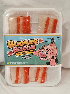 Laughing Smith Bungee Bacon Fidget Stretchy Fun & Calming Sensory Toy