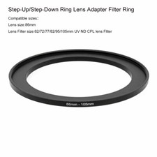 86-62/72/77/82/95/105mm Step-Up/Step-Down Ring Lens Filter Ring for 86mm Lens