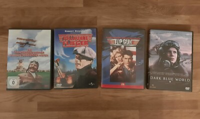 DVDs-Top Gun,Tollkühne Flieger,Dark Blue World,Männer in ihren fliegenden Kisten