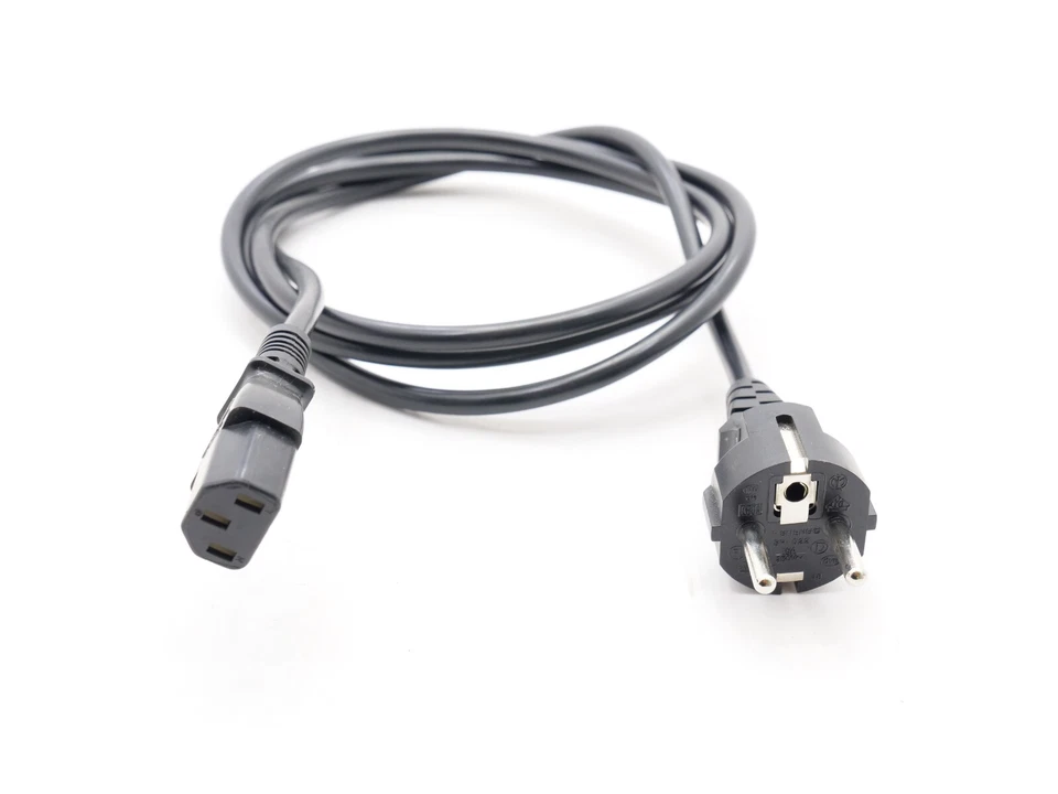 STRAIGHT ANGLE EU POWER CABLE PLUG SHENG AC EXTENSION CORD 1.8m 6ft CEE C13 - Image 2 of 4