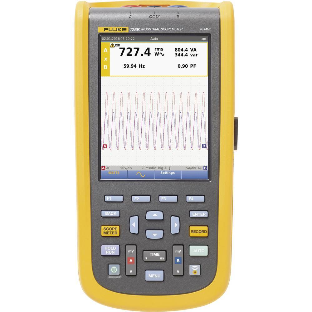 Fluke 125B/EU Oscilloscopio portatile 40 MHz 2 canali 4 Gsa/s Funzioni