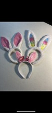 Lot Of 3 Headband Bunny Ears 2 New 1 Pre Owned Without Tags SKU Hm1