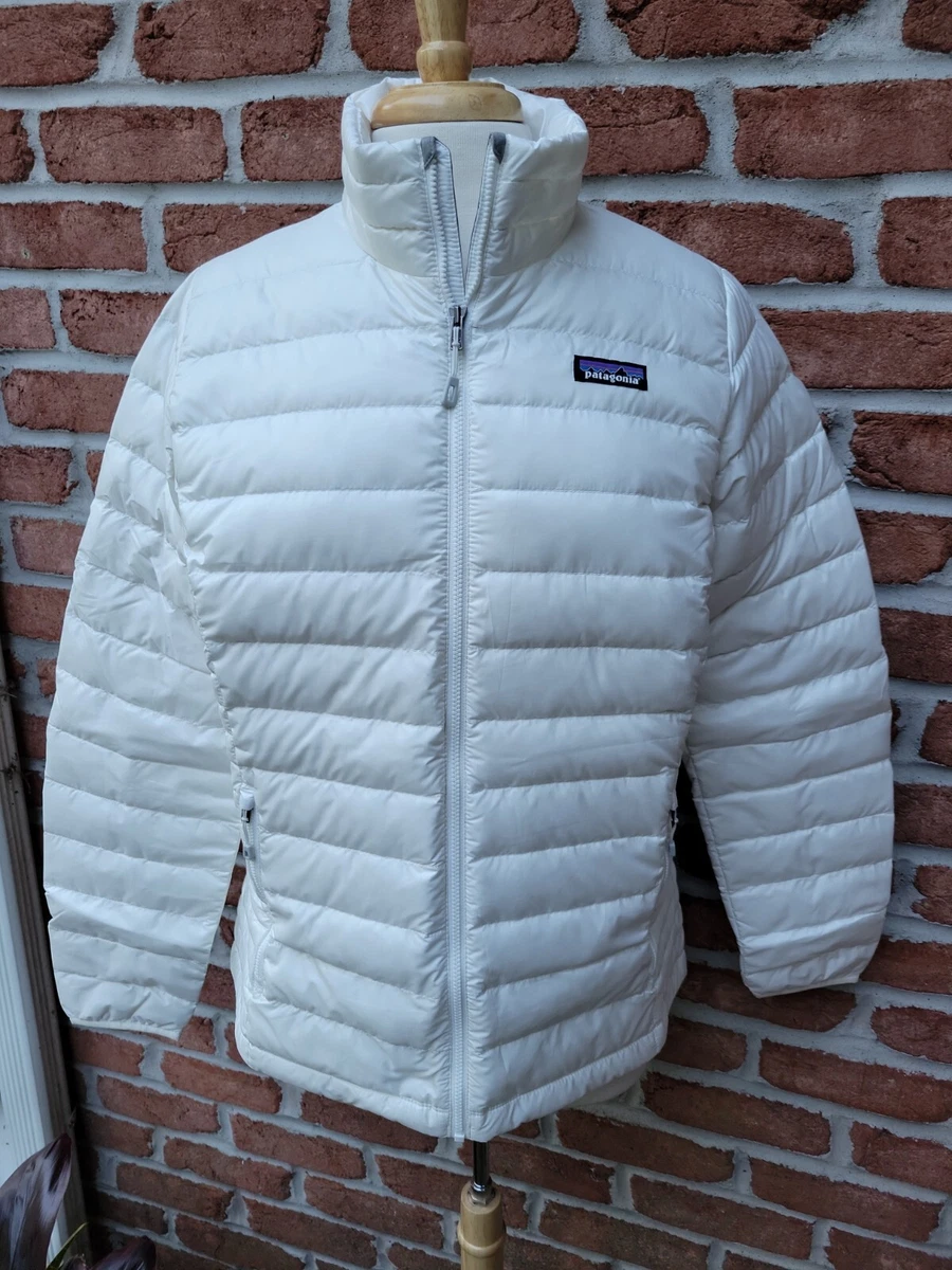 Patagonia Womens XL Down Sweater Jacket. Birch White.