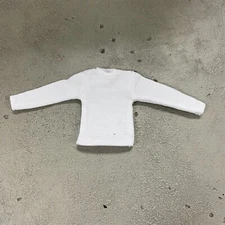 MO-LT-WH: 1/12 White long sleeve shirt for 6" Slim action figure body