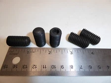 1/2-13 x 1" SET SCREW BLACK OXIDE ALLOY VINTAGE Made in the USA! Qty of 5