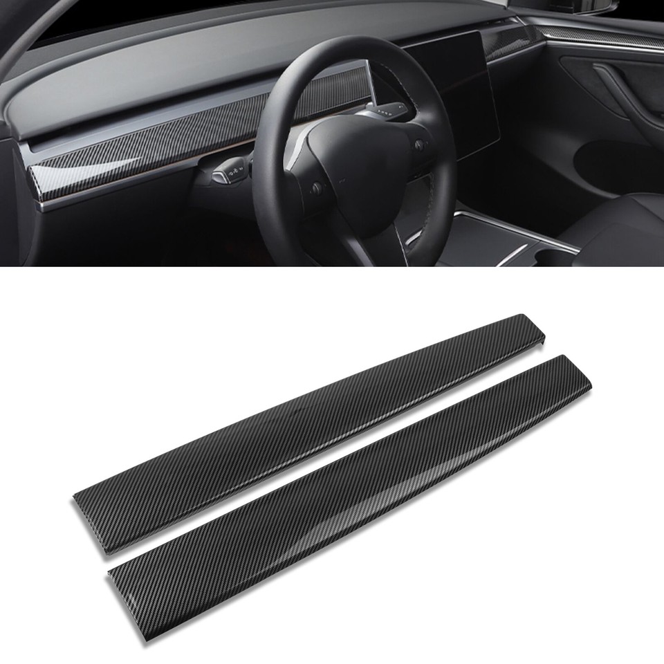 Tesla Dashboard Cover Gloss Carbon Fiber Dashboard Cover For Tesla