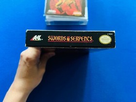Swords & Serpents NES Nintendo Box Manual CIB Complete + Promo Insert POSTER