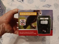  Infrared Sensor USB Rechargable Ultrasonic Wave Solar Animal Repeller