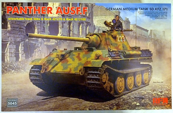Ryefield Model RFM 5045 Panther Ausf. F Mit Kwk 42 L/70 & Kwk 42 L/100 1:35-image