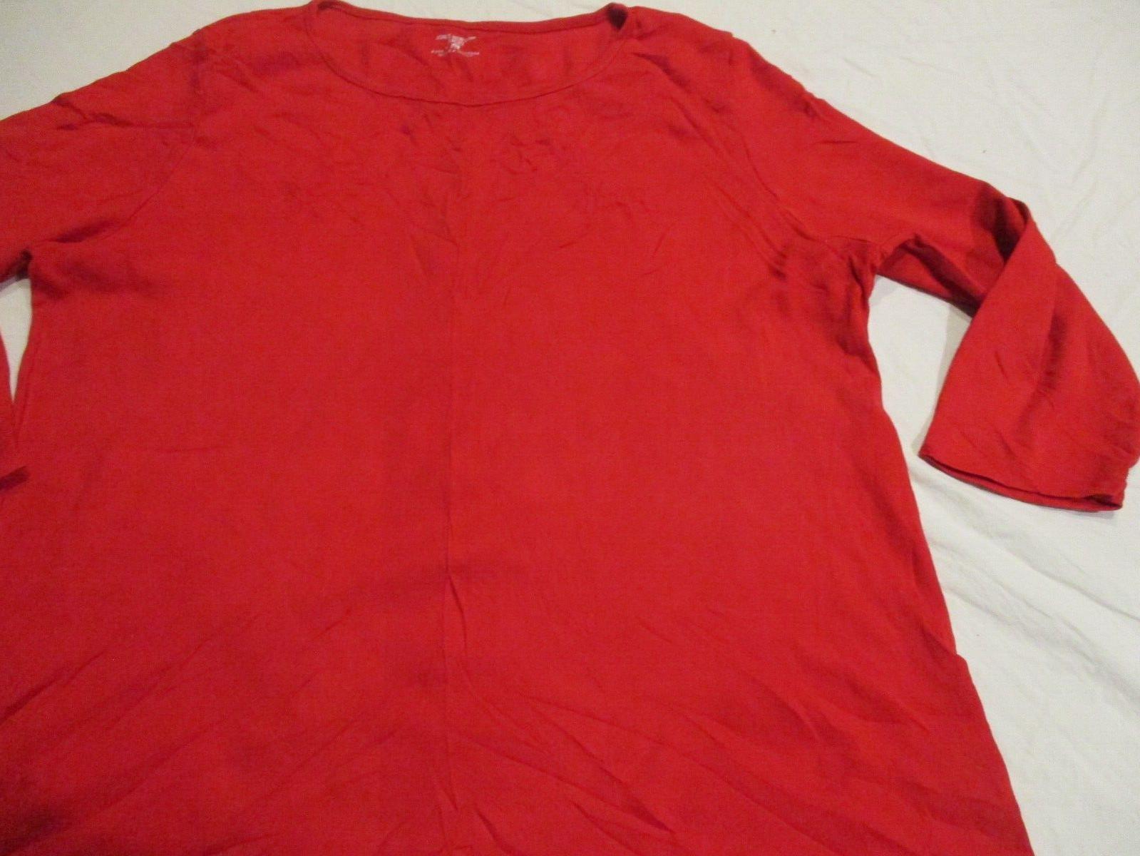 Women's Jones New York Sport Red Blouse Size 1X
