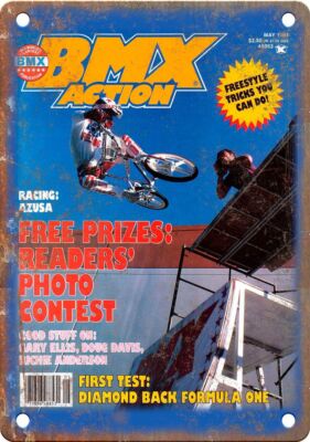 1984 BMX Action Magazine Diamond Back Reproduction Metal Sign B526