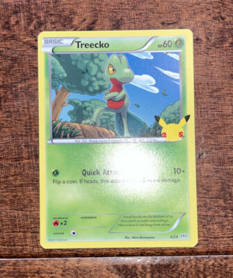 treecko pokemon card mcdonalds - - 25th Anniversary Collection - - 3/25 Rx2 / / 1 Artist Pokmon Treecko 3/25 Holo McDonald's