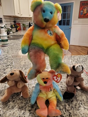 large peace beanie baby
